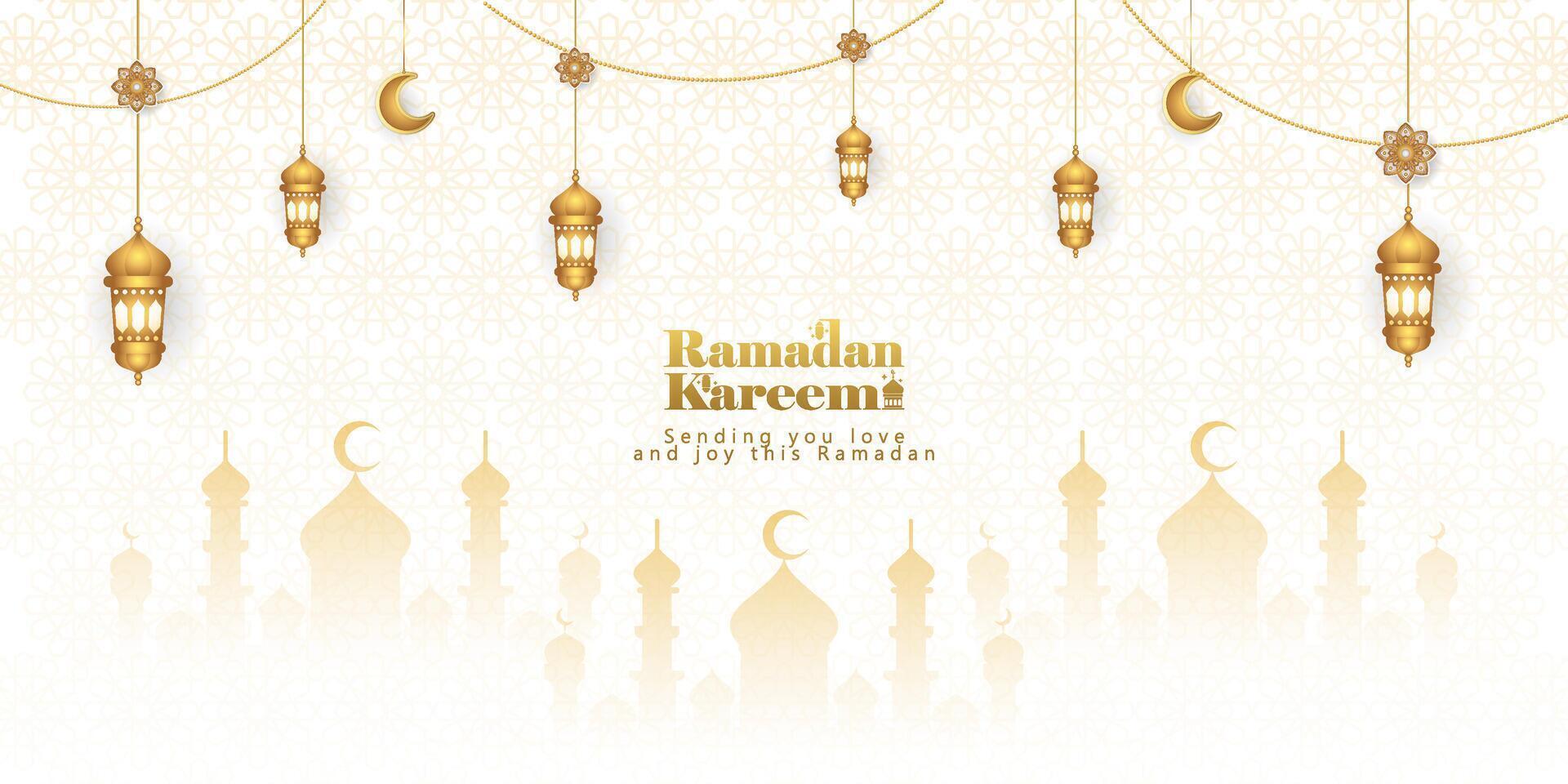 elegant Ramadan kareem Hintergrund, zum Poster, Rahmen Konzept, Flyer, Poster. vektor