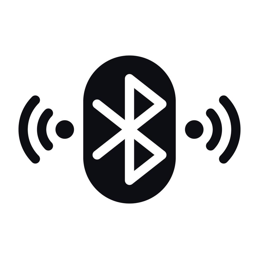 Bluetooth Symbol - - kabellos Konnektivität Symbol vektor