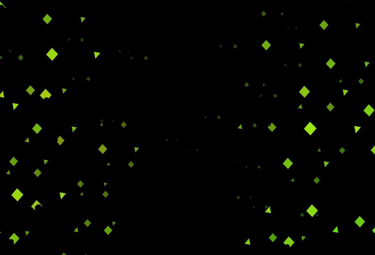 mörk grön, gul vektor mönster i polygonal stil med cirklar.