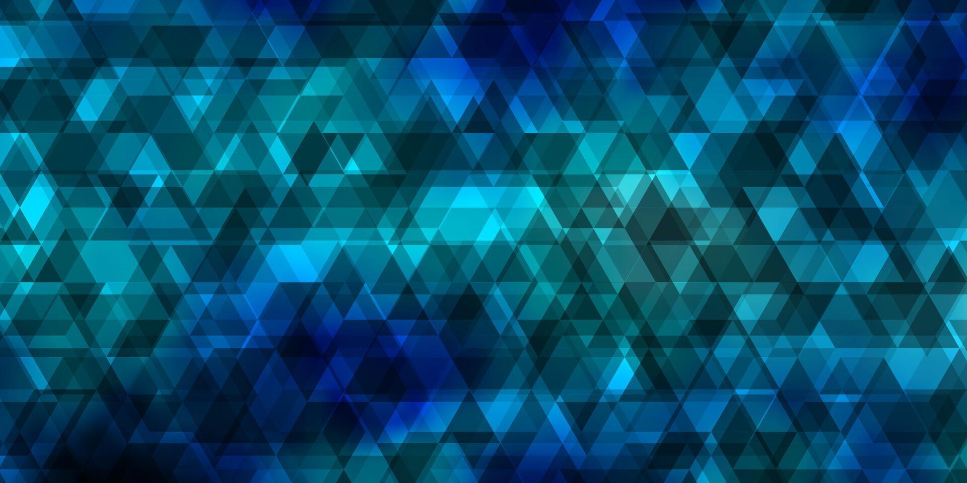 ljusblå vektor mönster med linjer, trianglar.