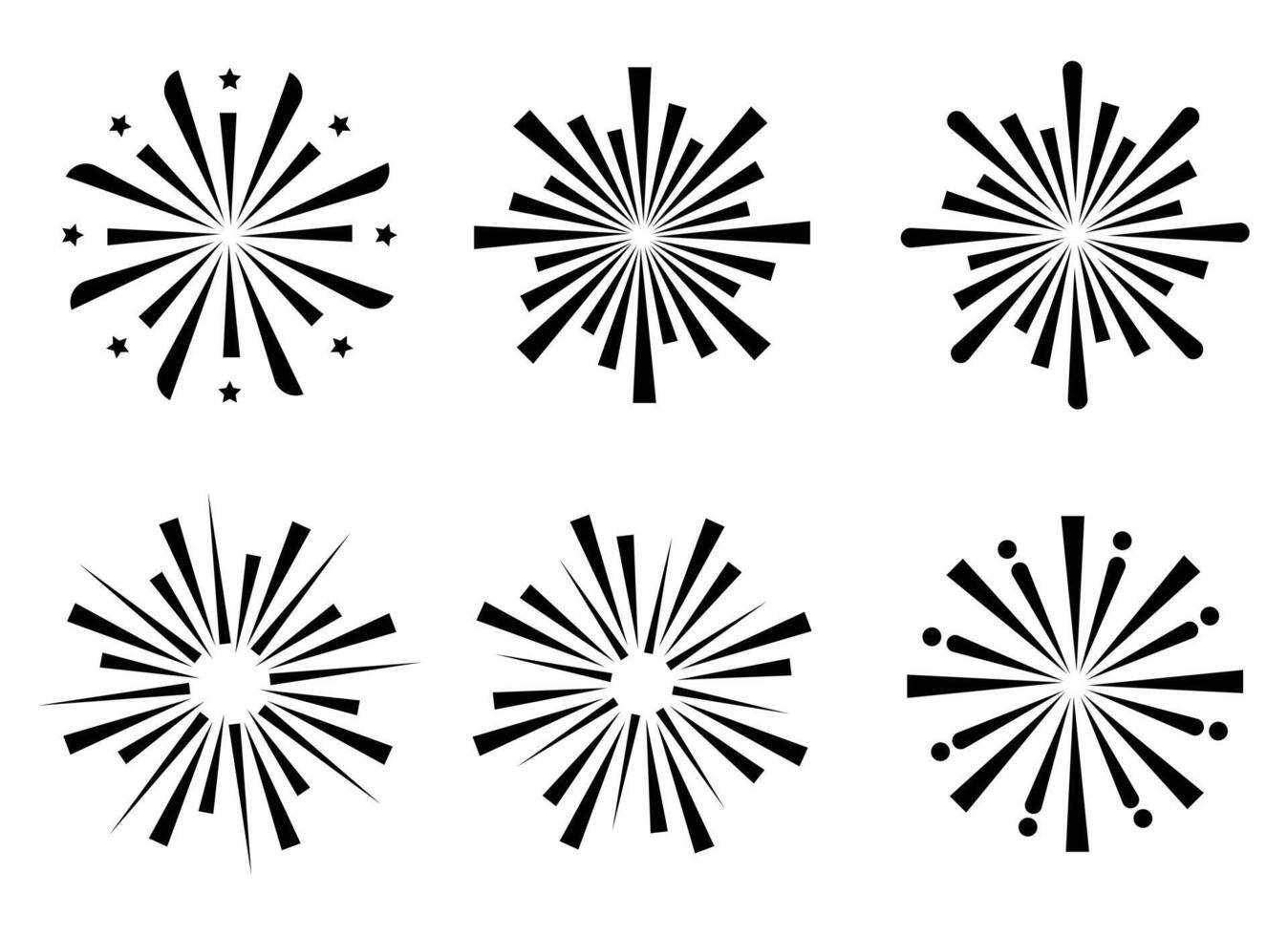 Feuerwerk Design Illustration isoliert auf Weiß Hintergrund vektor