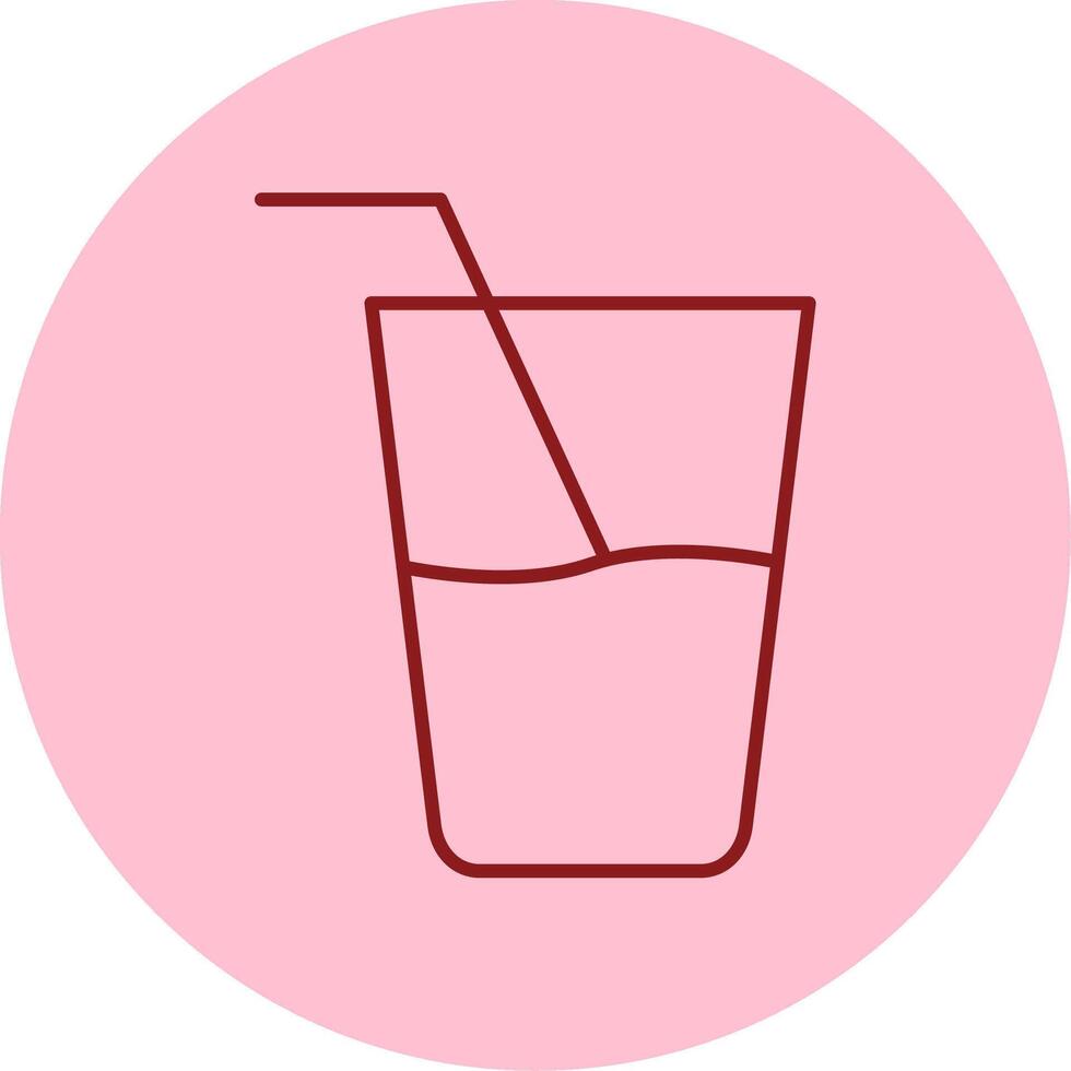 färsk juice linje cirkel Flerfärgad ikon vektor