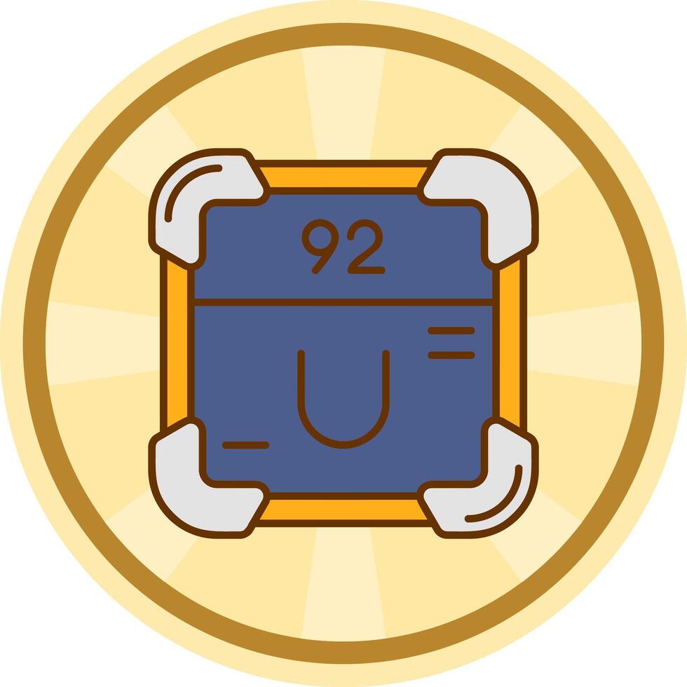 Uran Comic Kreis Symbol vektor