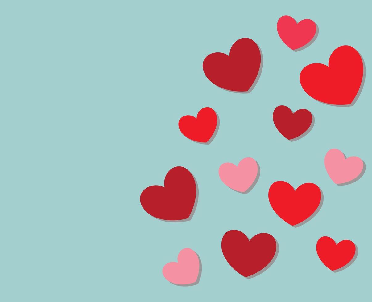 Valentinstag Tag Gruß Karte oder Valentinstag Hintergrund mit Liebe Symbol vektor