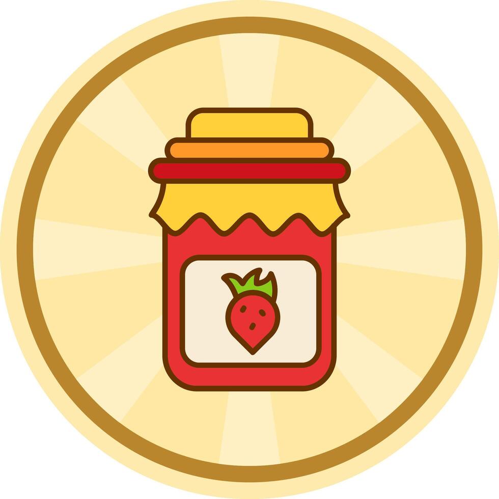 Marmelade Comic Kreis Symbol vektor