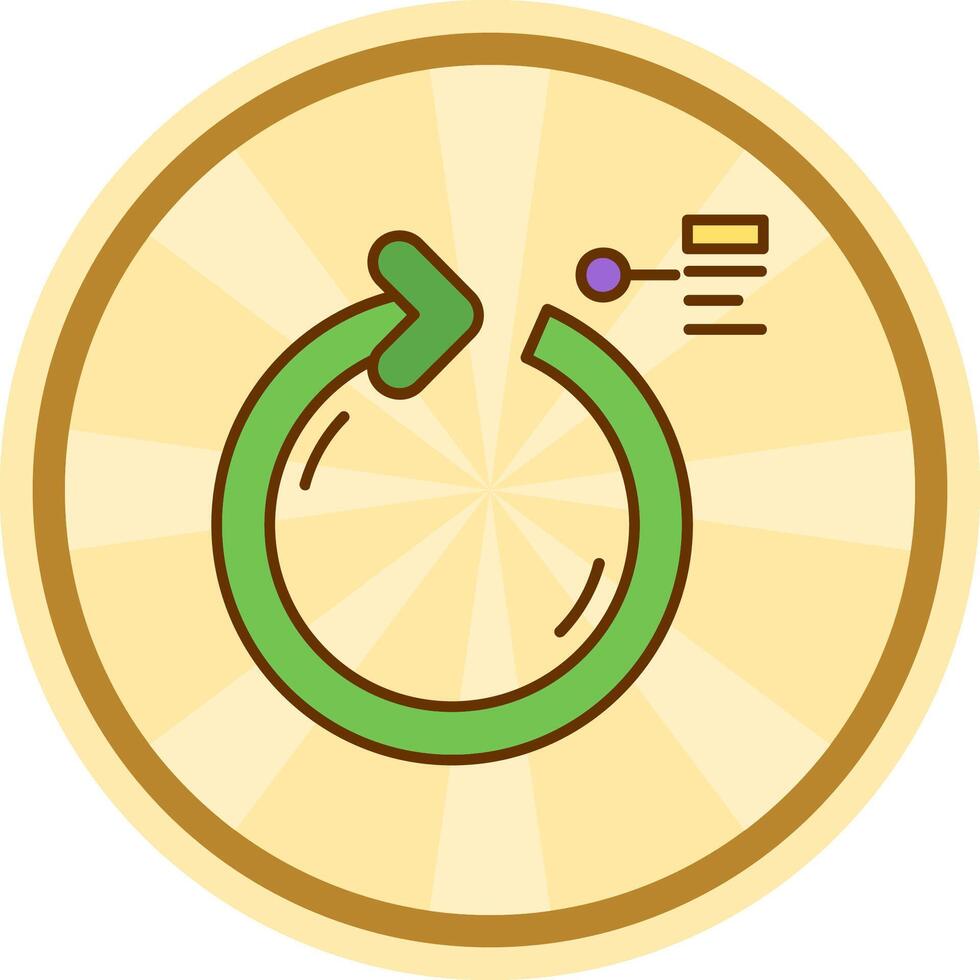 kreisförmig Pfeil Comic Kreis Symbol vektor