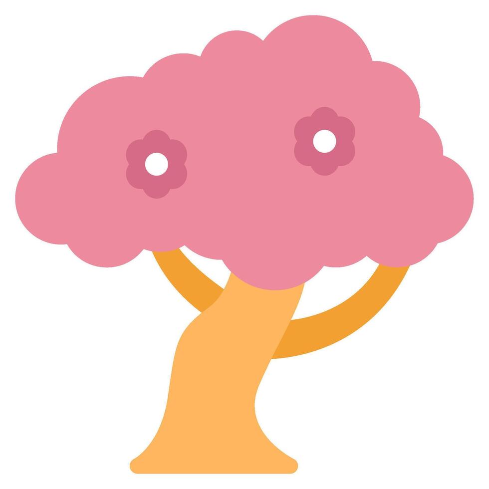 blühen Baum Symbol Frühling, zum uiux, Netz, Anwendung, Infografik, usw vektor