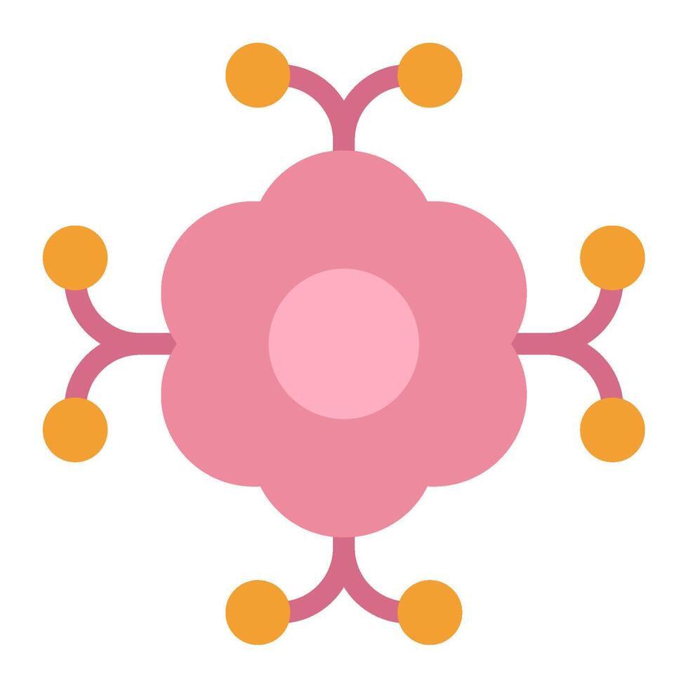 Blumen- Kranz Symbol Frühling, zum uiux, Netz, Anwendung, Infografik, usw vektor
