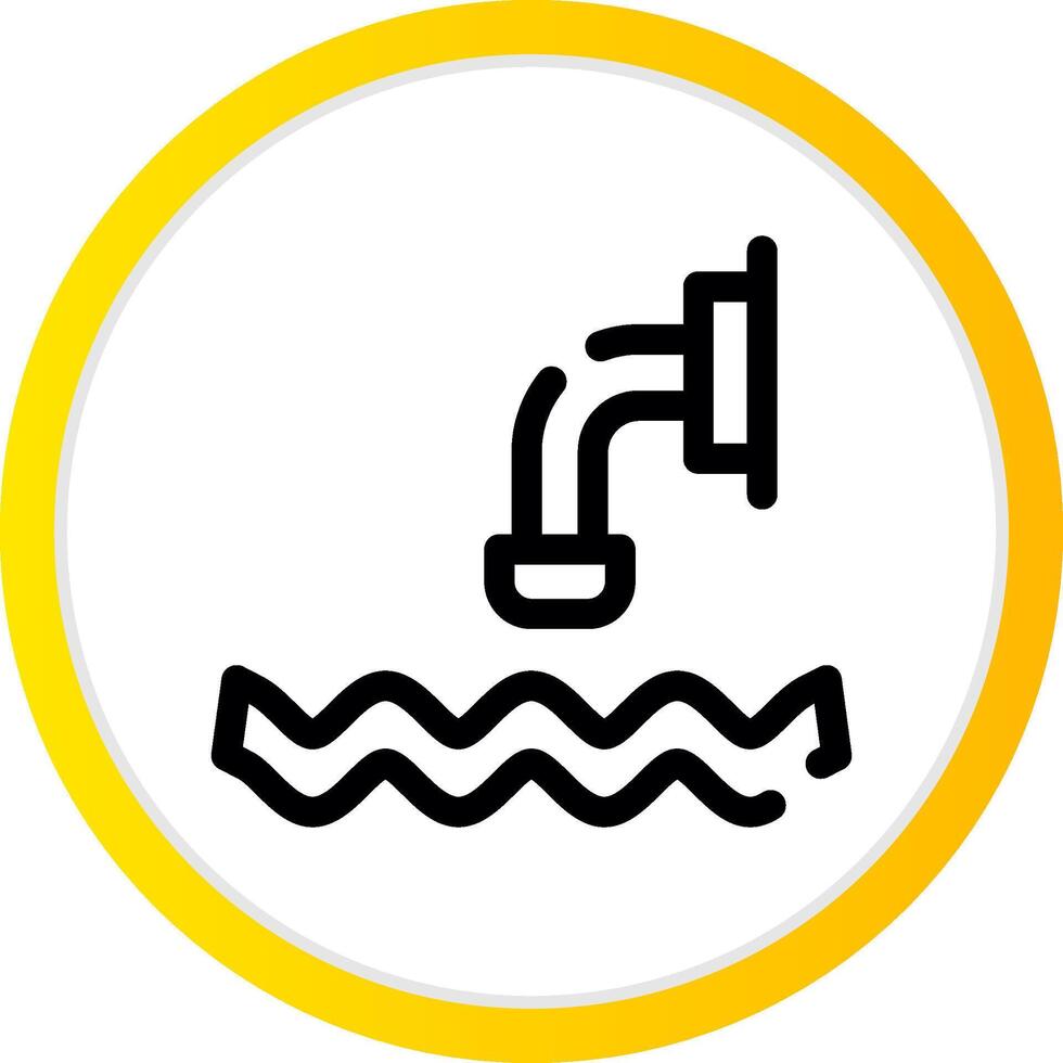 Abwasser kreatives Icon-Design vektor