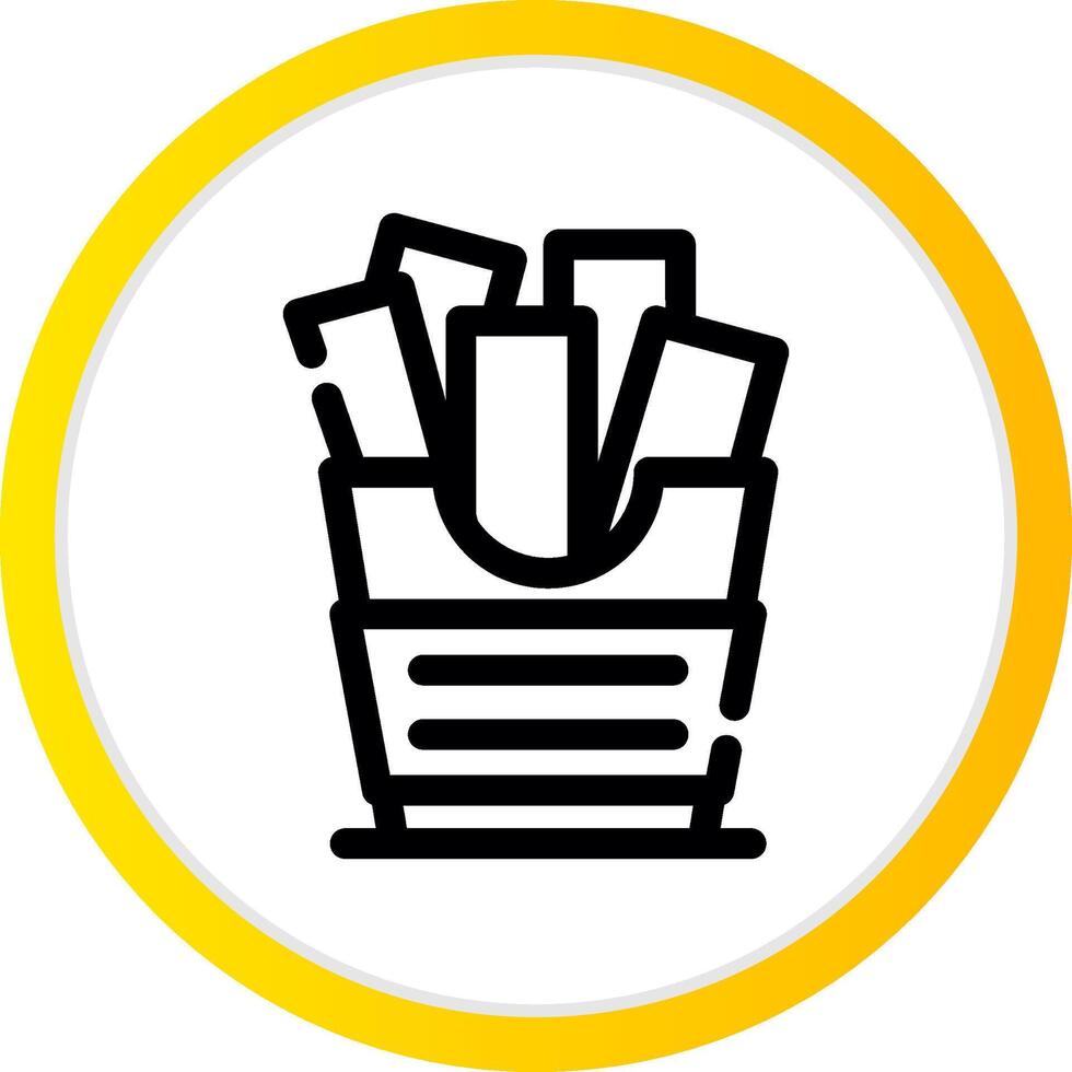 Pommes Frites kreatives Icon-Design vektor