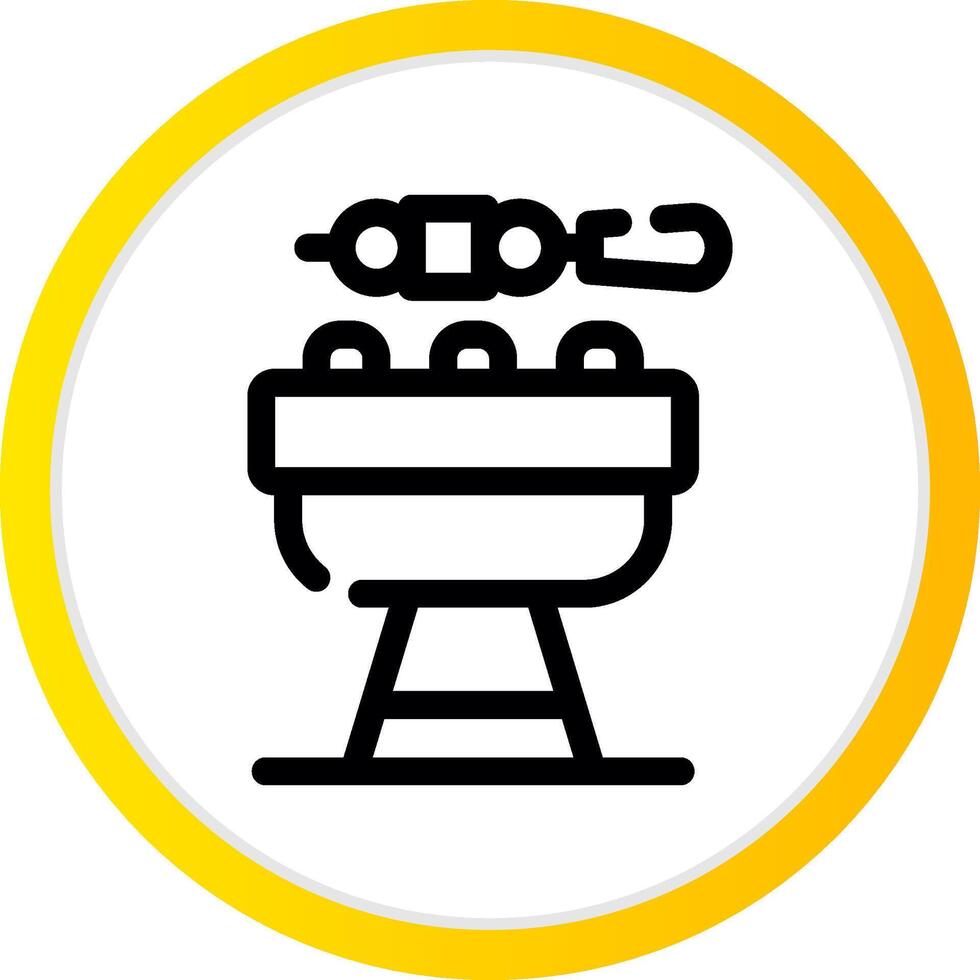 BBQ kreatives Icon-Design vektor