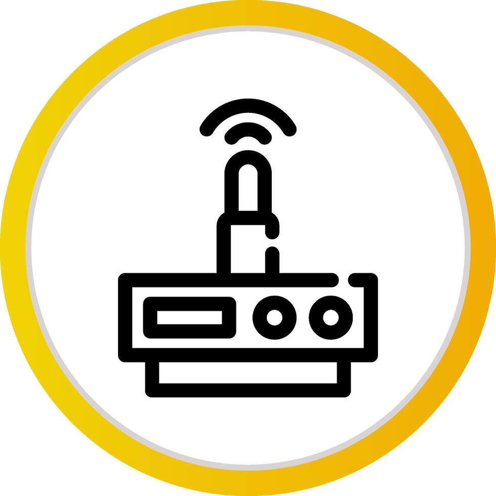 WLAN-Router kreatives Icon-Design vektor