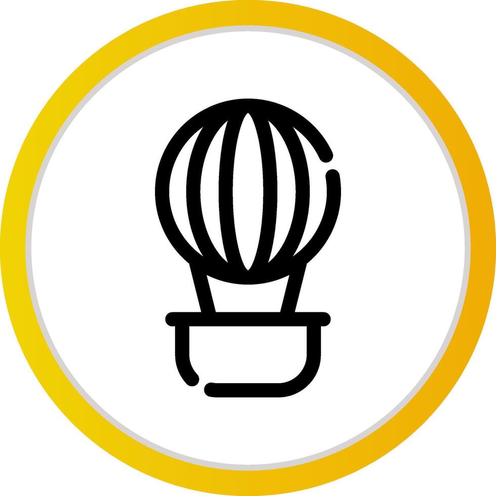 Heißluftballon kreatives Icon-Design vektor