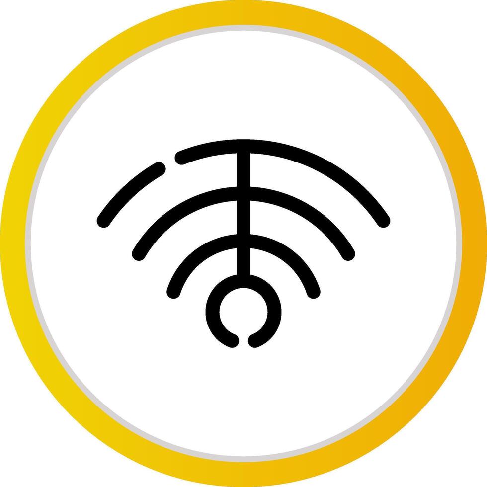 Wifi kreatives Icon-Design vektor