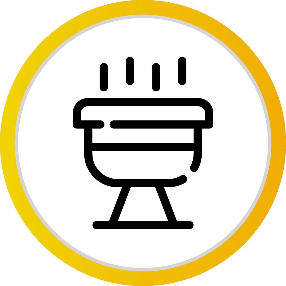 BBQ kreatives Icon-Design vektor