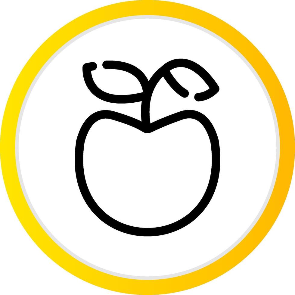 äpple kreativ ikon design vektor