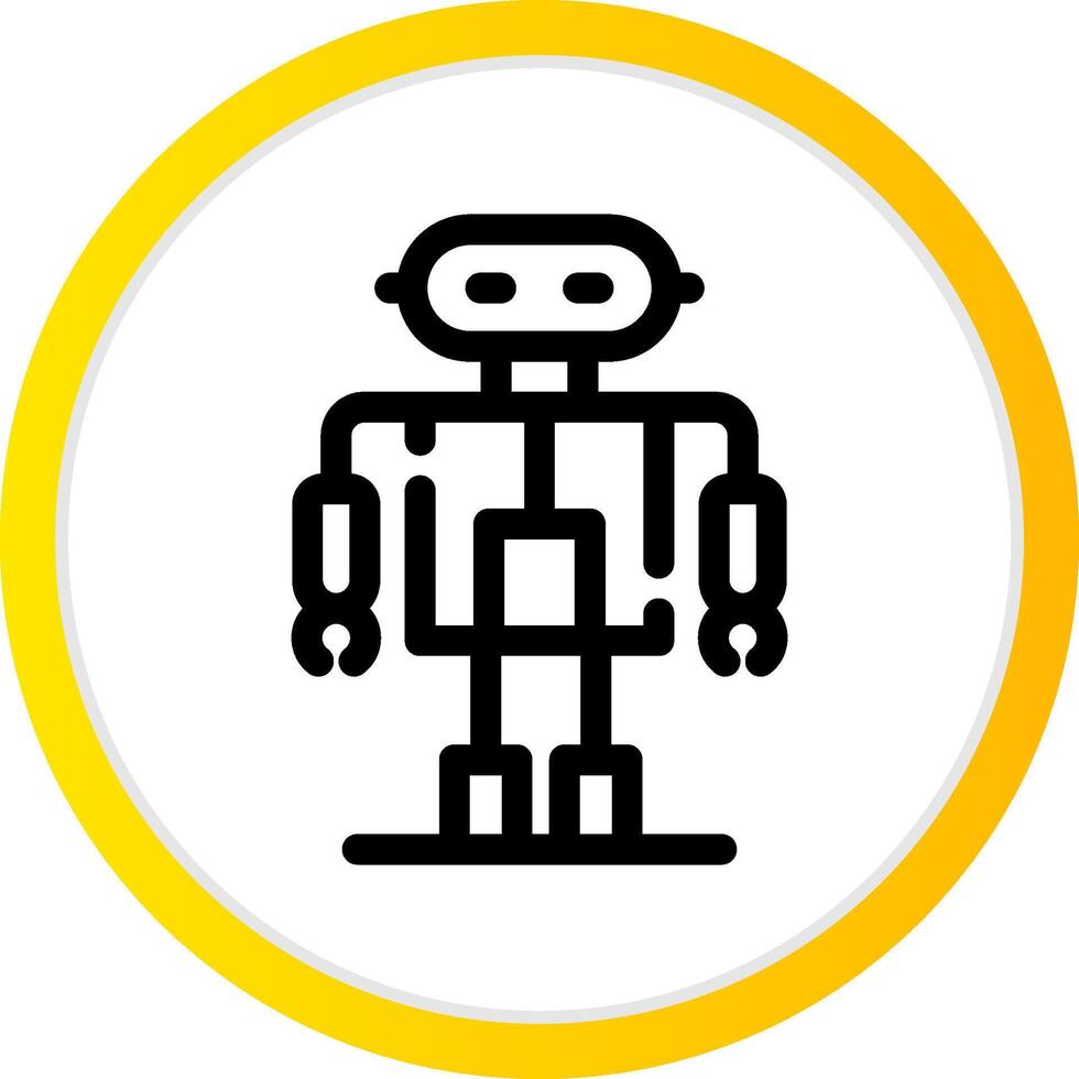 Roboter kreatives Icon-Design vektor