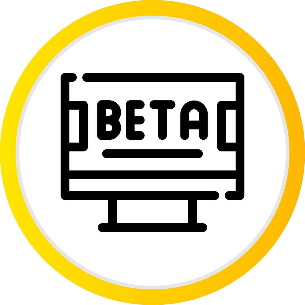 Beta kreativ Symbol Design vektor