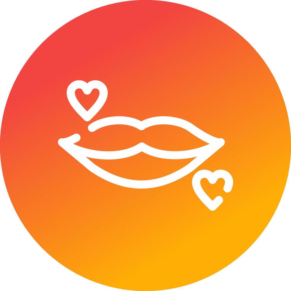 Lippen kreatives Icon-Design vektor