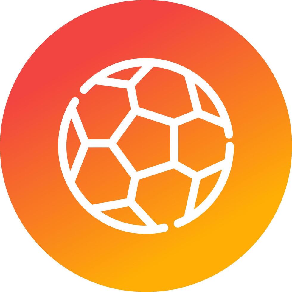 Fußball kreatives Icon-Design vektor