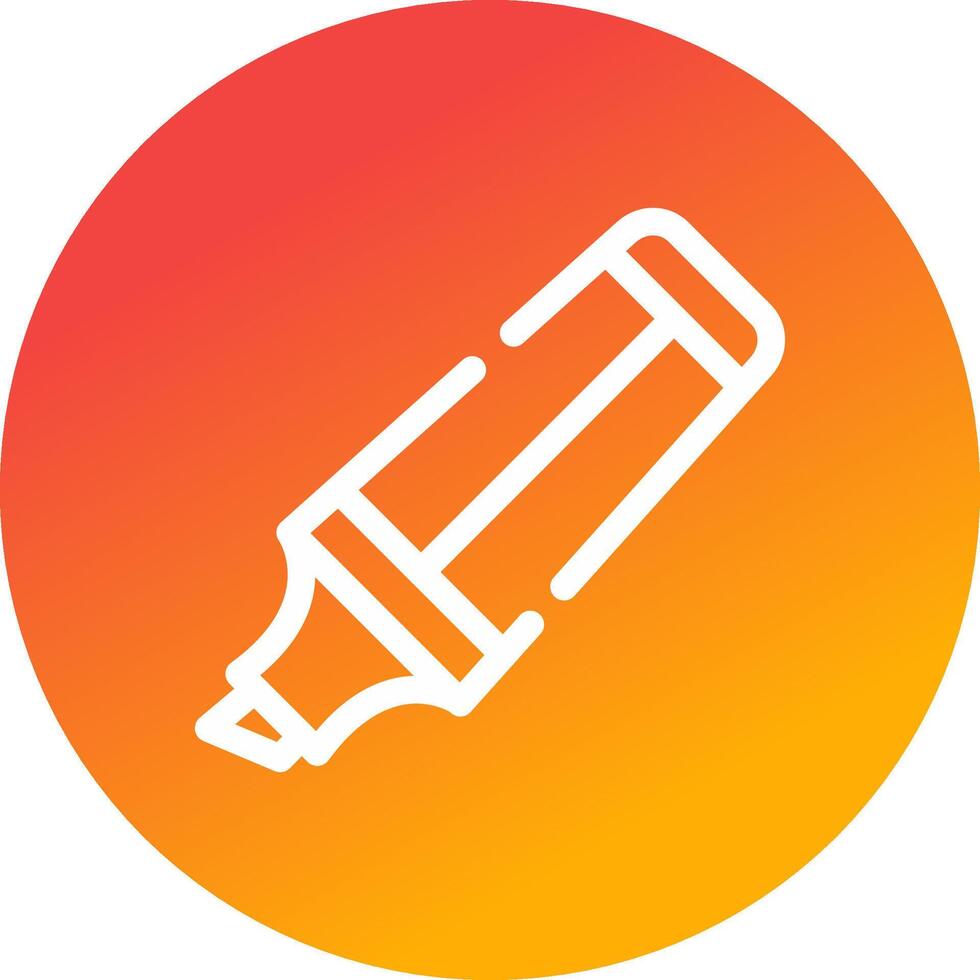 Textmarker kreatives Icon-Design vektor