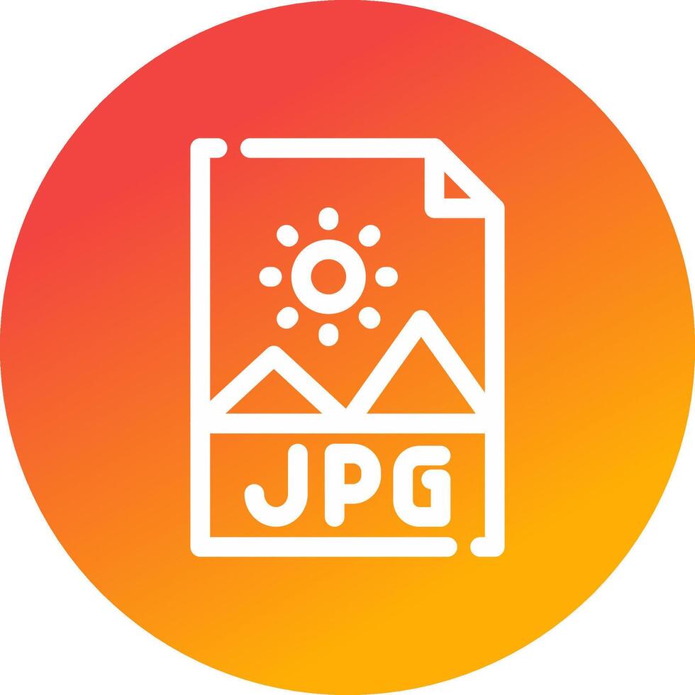 jpg-Datei kreatives Icon-Design vektor