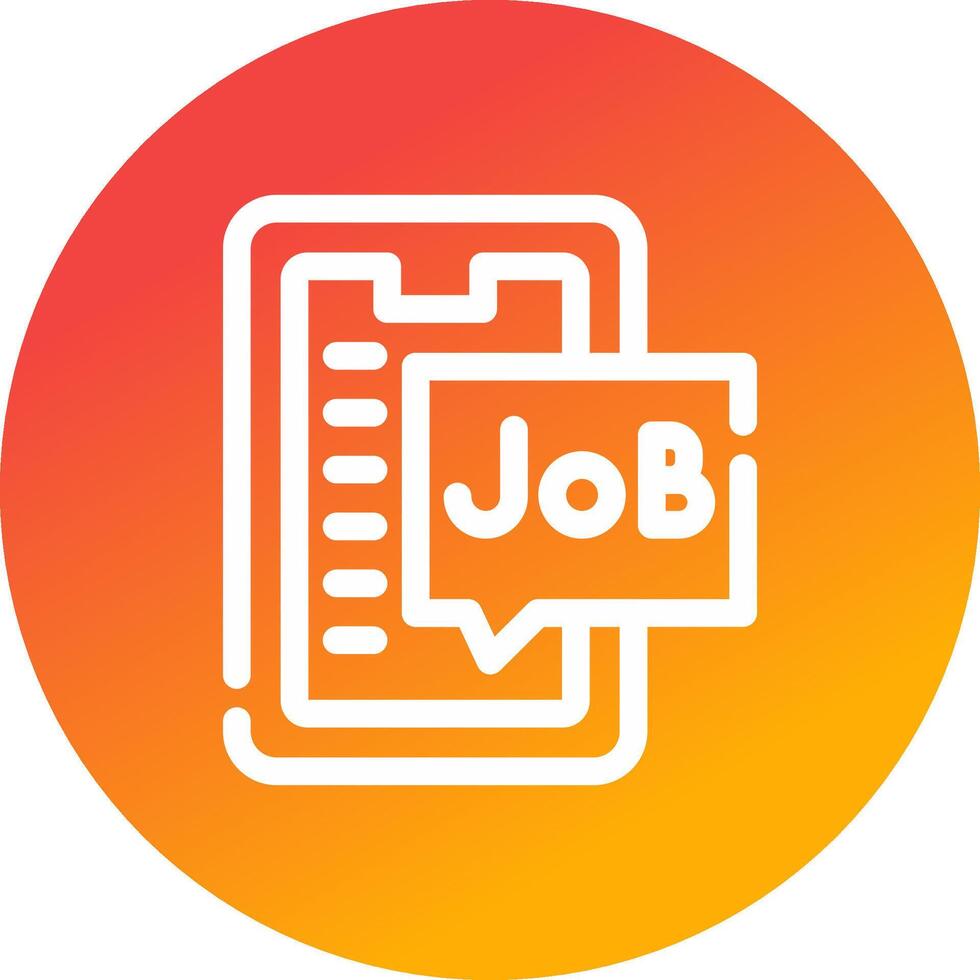 kreatives Icon-Design für die Jobsuche vektor