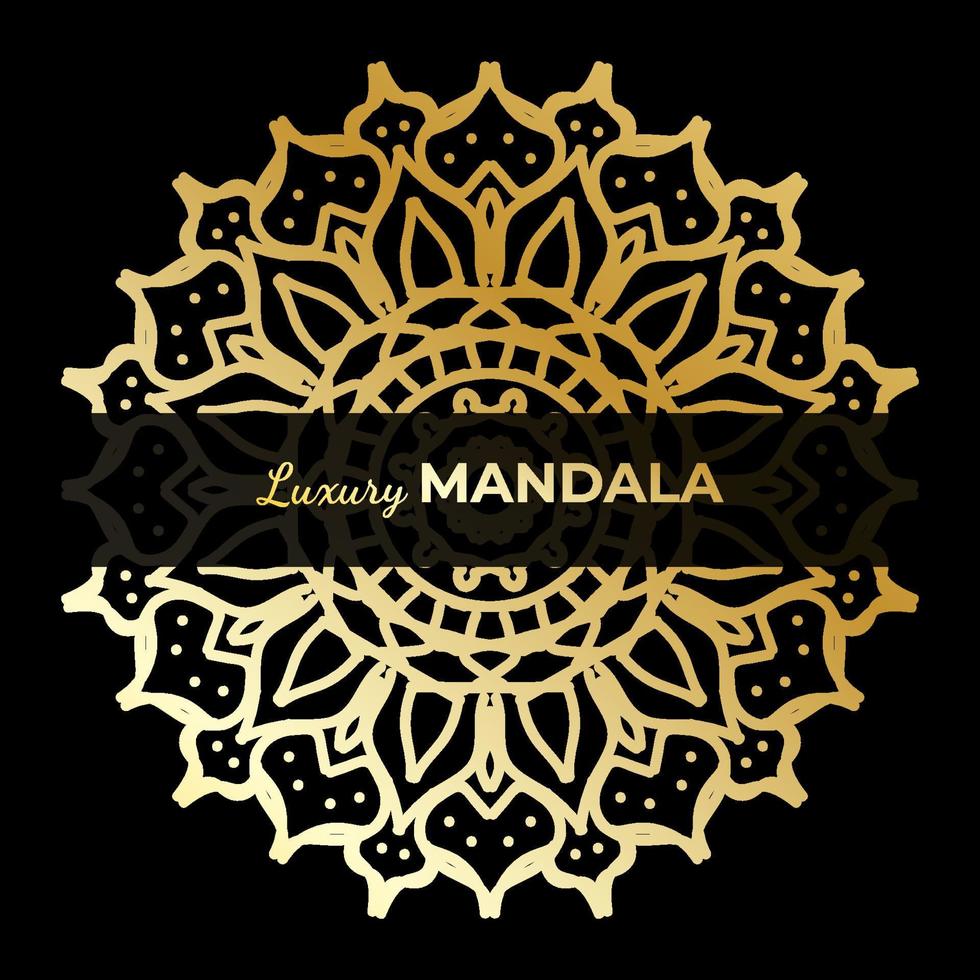 lyxig dekorativ indisk mandala design. vektor