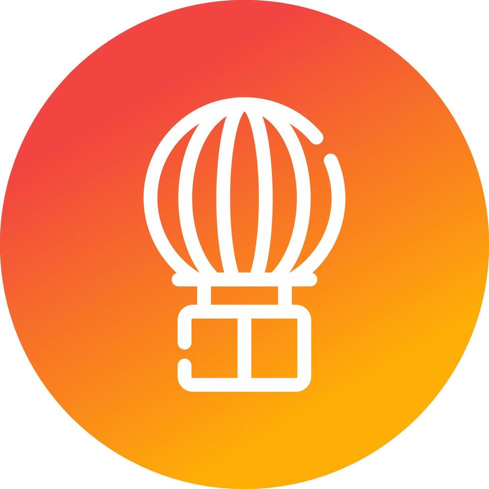 Heißluftballon kreatives Icon-Design vektor