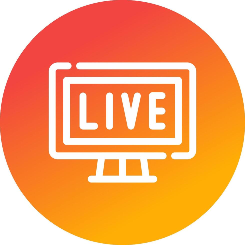 kreatives Icon-Design für Live-Streaming vektor