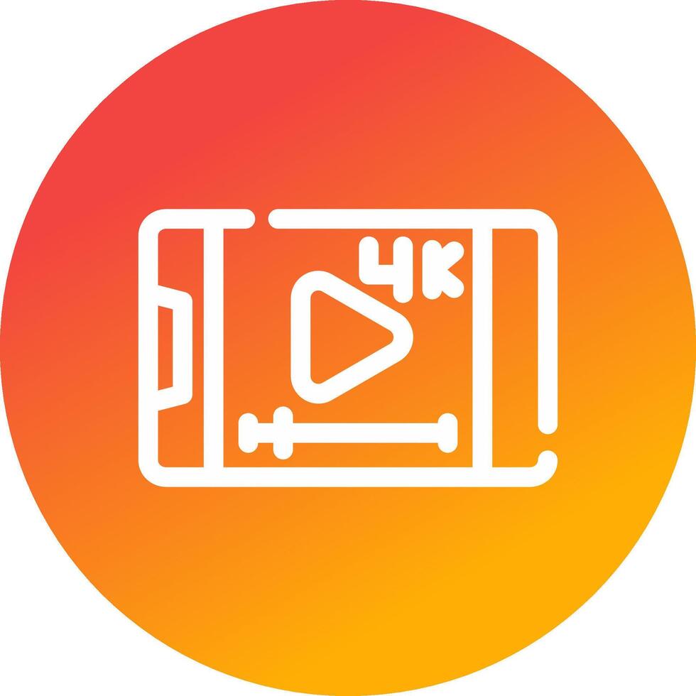 Video-Streaming kreatives Icon-Design vektor