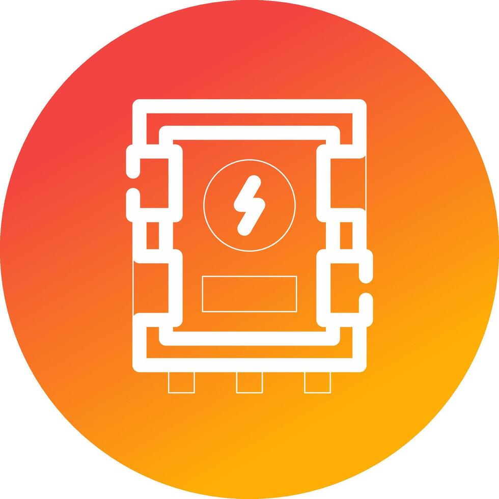 elektrisk panel kreativ ikon design vektor