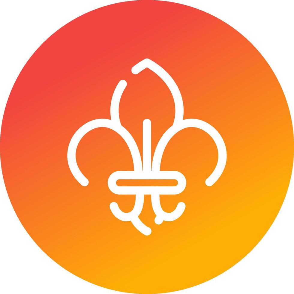 Fleur de Lis kreatives Icon-Design vektor