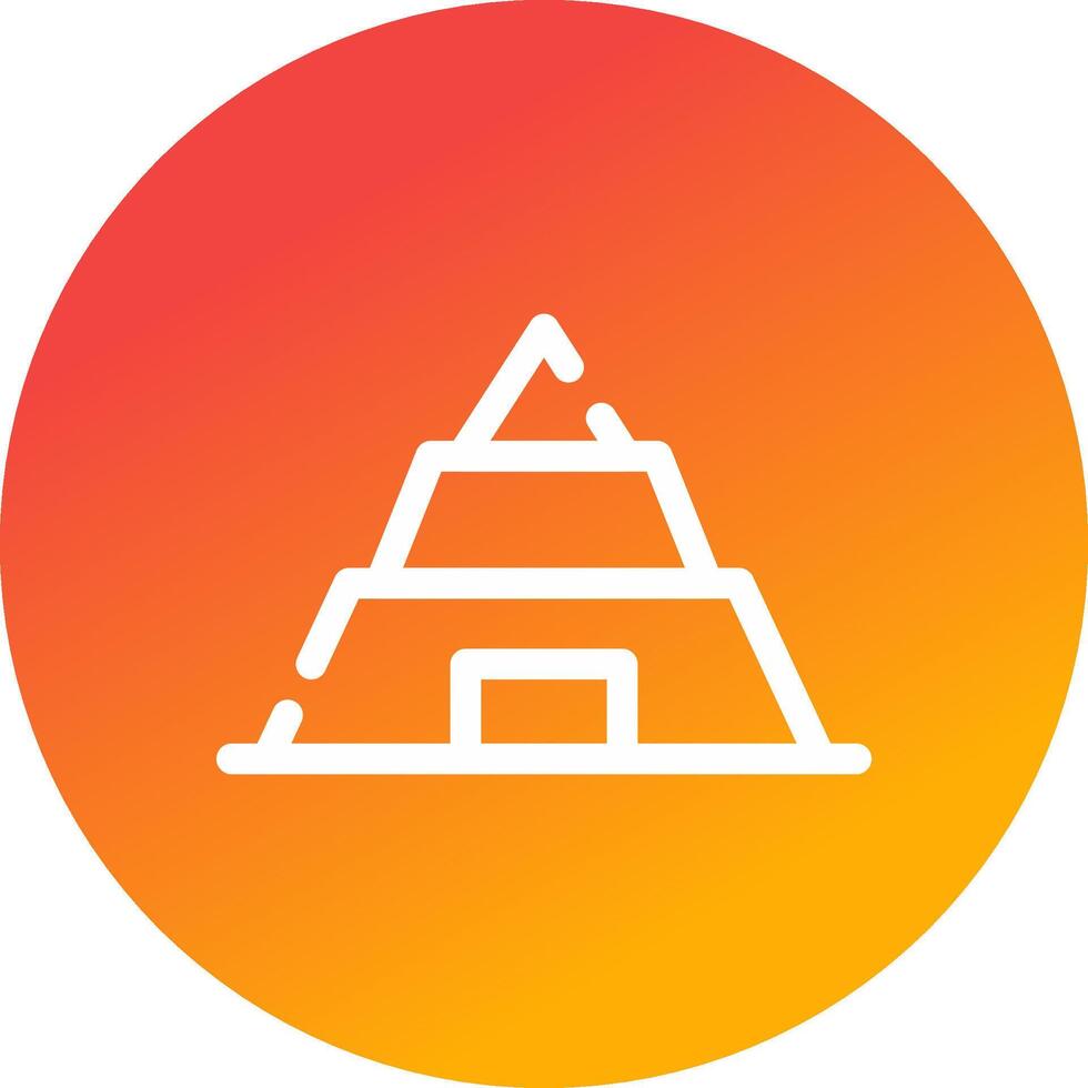 Pyramide kreatives Icon-Design vektor