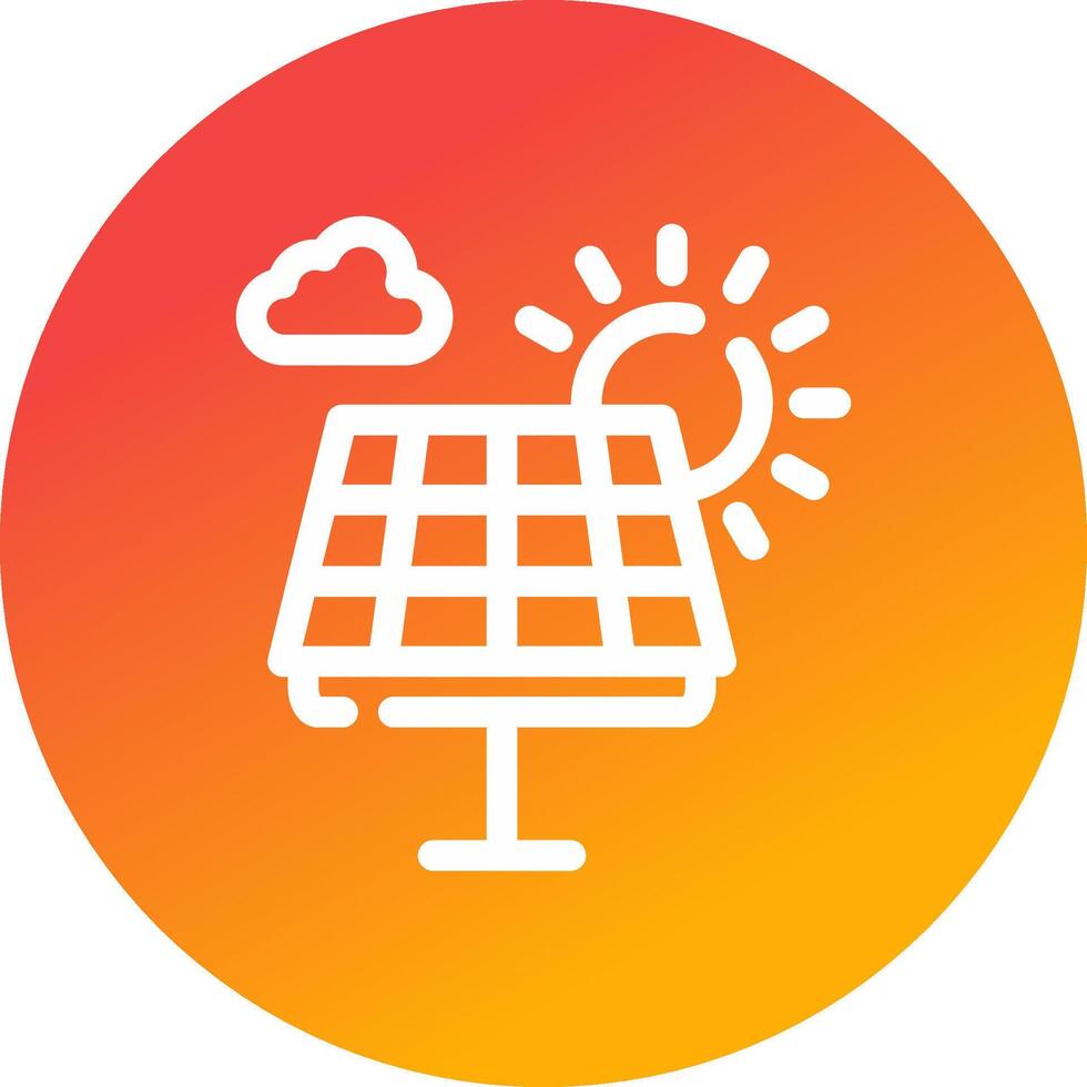 Solarpanel kreatives Icon-Design vektor