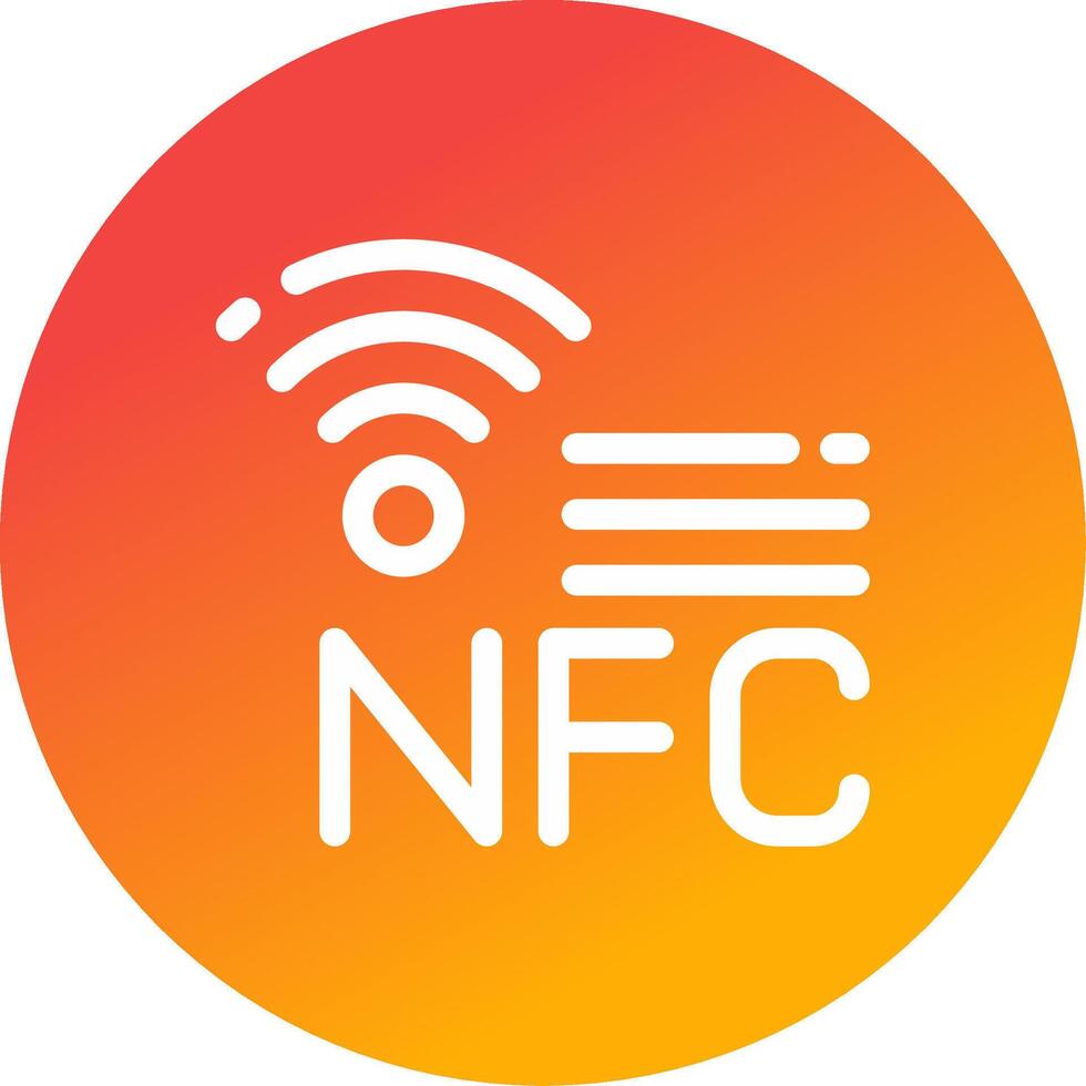 nfc kreativ ikon design vektor