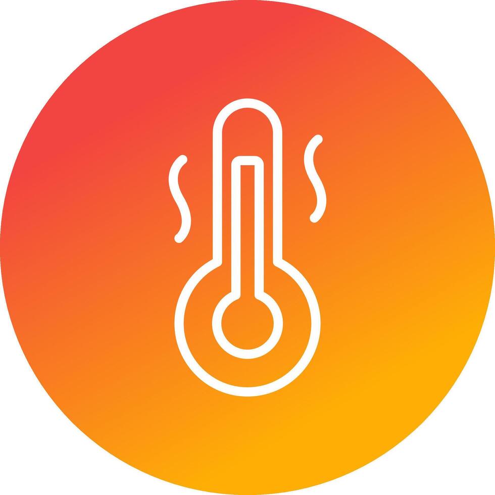 kreatives Icon-Design bei heißen Temperaturen vektor