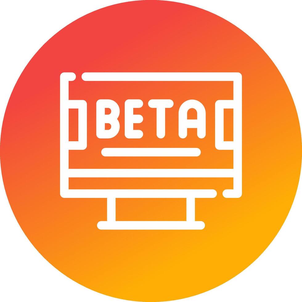 Beta kreativ Symbol Design vektor