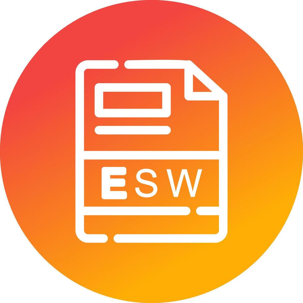 esw kreativ Symbol Design vektor