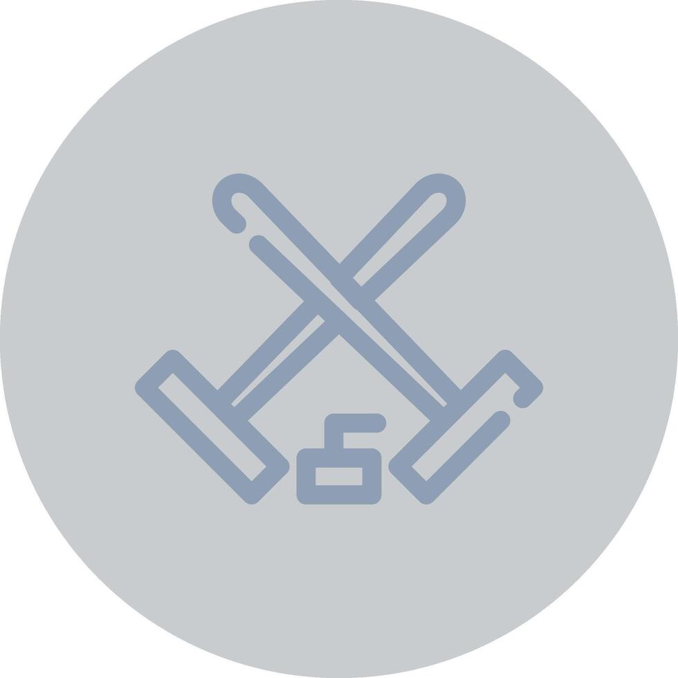 curling kreativ ikon design vektor