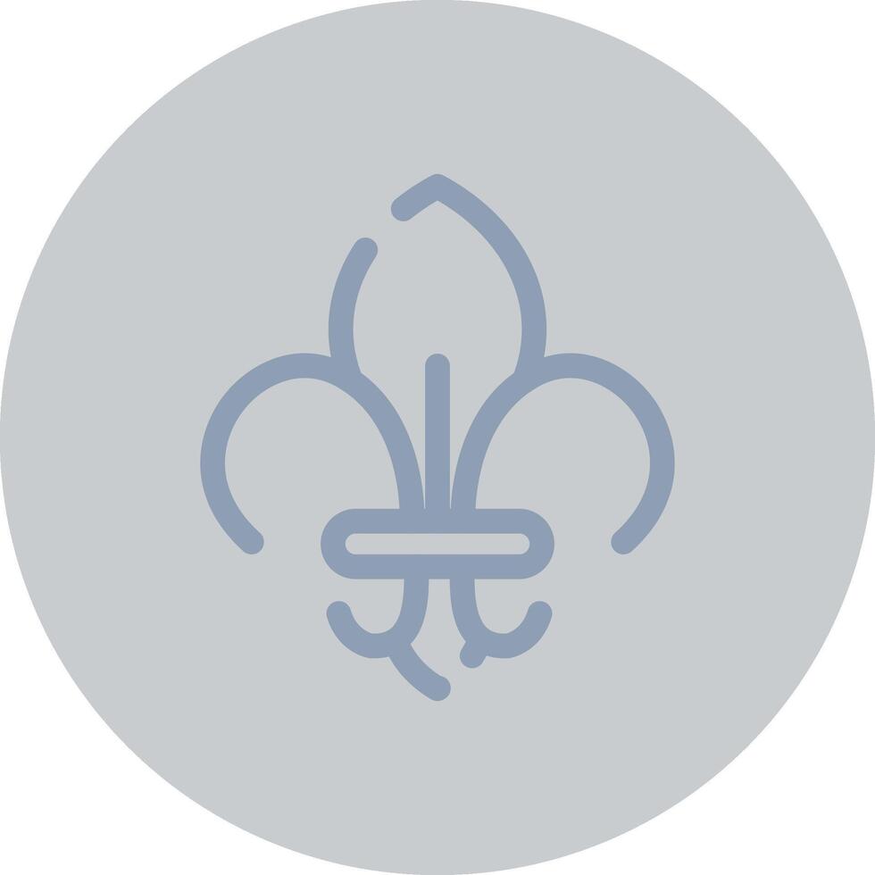 Fleur de Lis kreatives Icon-Design vektor