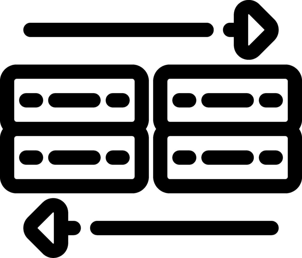 Daten Transfer kreativ Symbol Design vektor