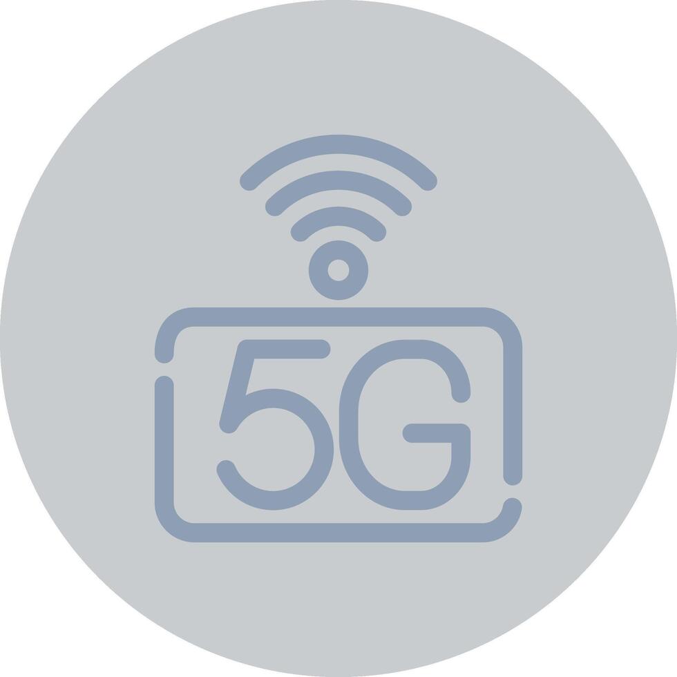 5g Netzwerk kreativ Symbol Design vektor