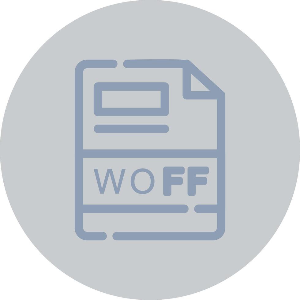 woff kreativ Symbol Design vektor