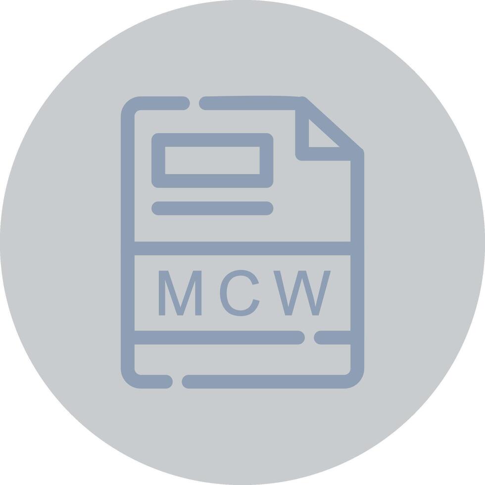 Mcw kreativ Symbol Design vektor