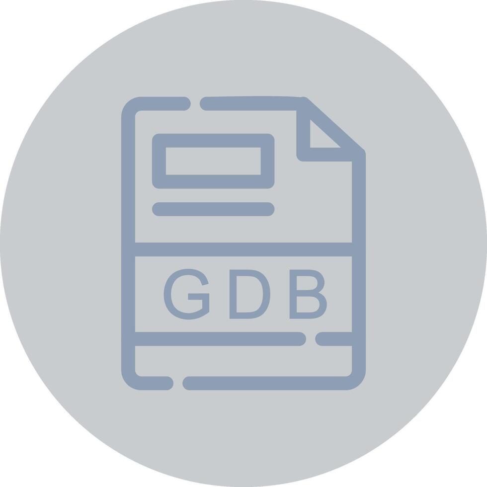 gdb kreativ Symbol Design vektor