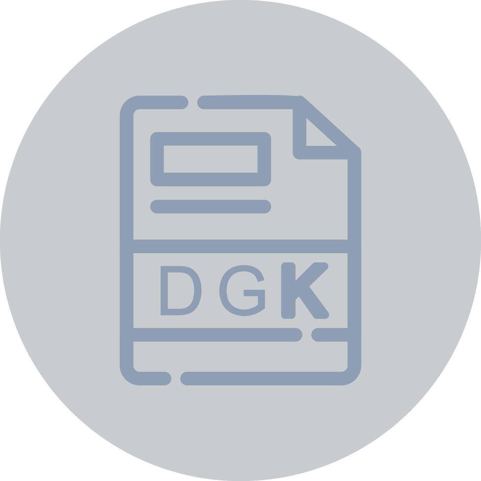 dgk kreativ ikon design vektor