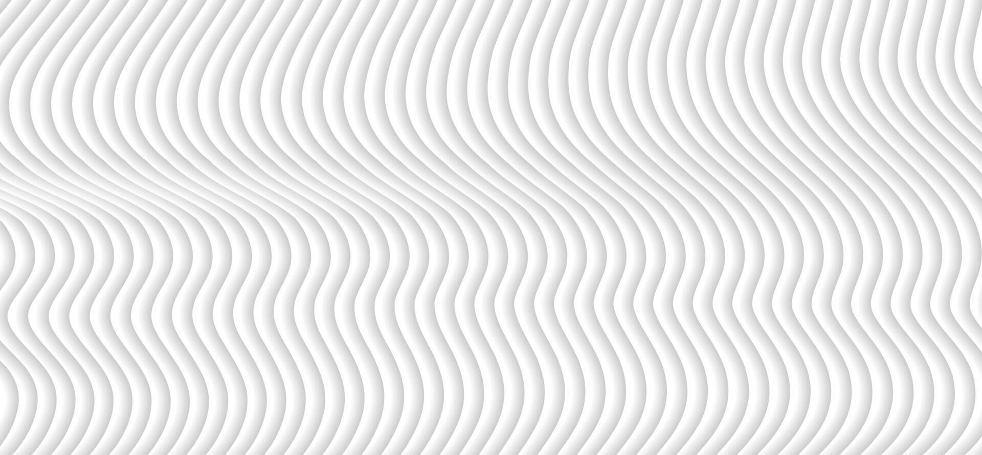 abstrakt bakgrund med vit slät papper geometrisk vågor vektor