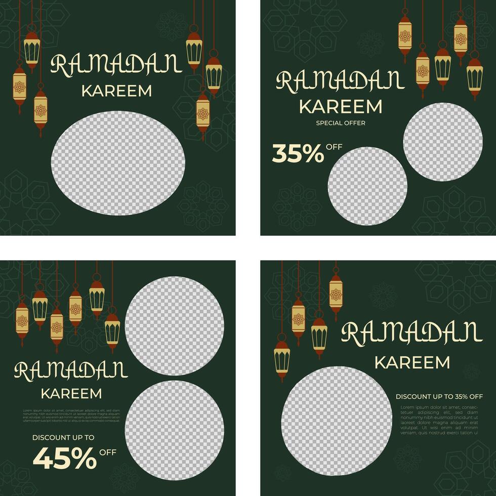 Ramadan Verkauf Vorlage Speisekarte vektor