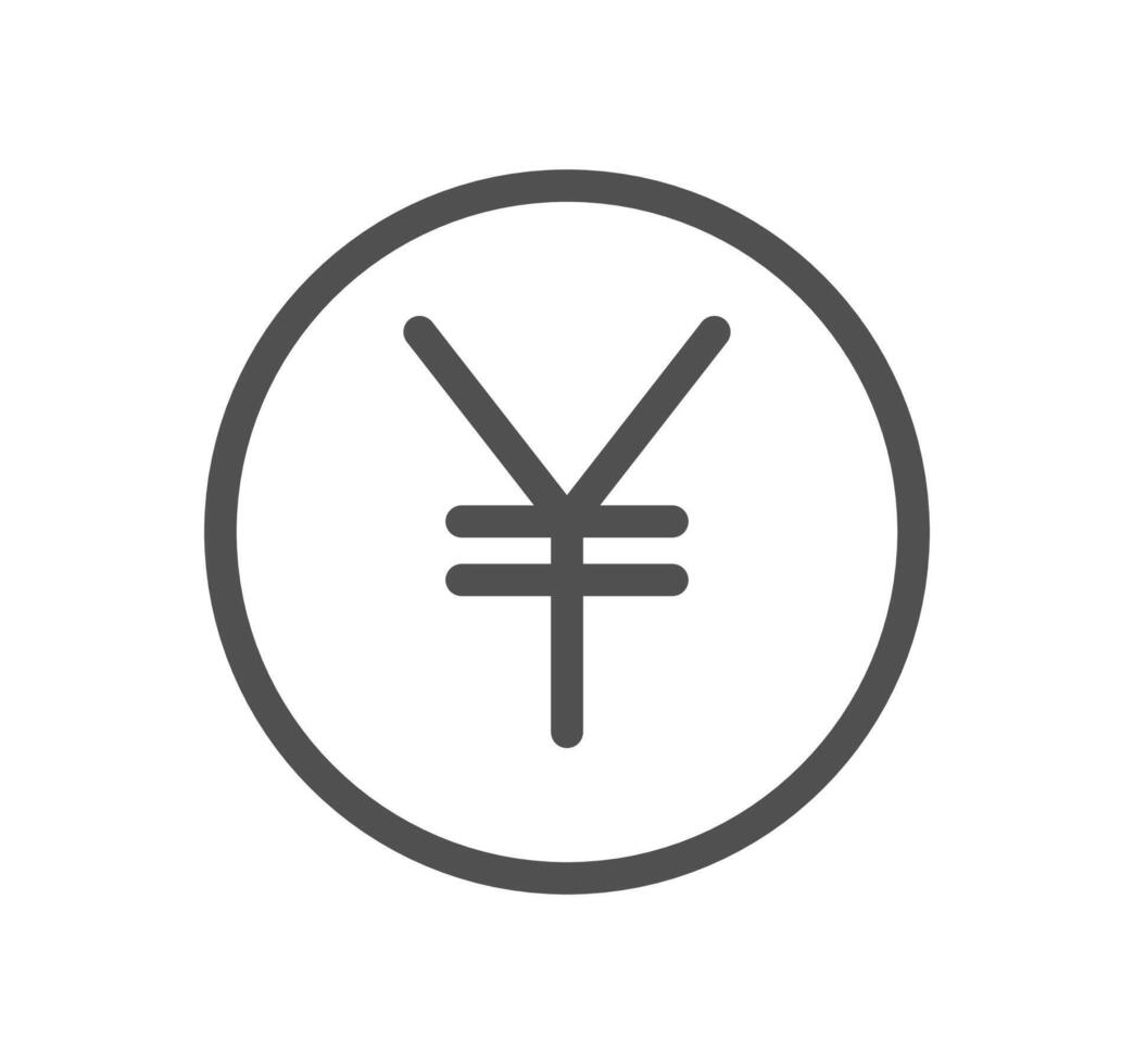 Währung verbunden Symbol Gliederung und linear Vektor. vektor